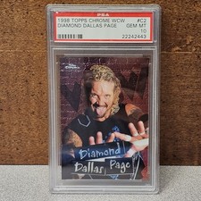 1998 Topps Chrome #C2 WCW Diamond Dallas Page PSA Gem Mint 10 Low Pop picture