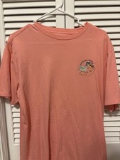 Vineyard Vines Make Last Call Count Whale Graphic Pink Crewneck T-Shirt M picture