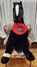 Wells Fargo Mike 2016 Jumbo Plush Black Horse Red Bandana Large Display Promo picture