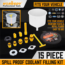 Spill Proof Radiator Coolant Filling Funnel Kit Car Auto Fluid Cooling System picture