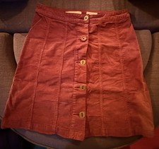 Anthropologie Pilcro and the Letterpress Women's Maroon Corduroy Size 10 picture