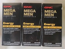 3 GNC Mega Men Energy & Metabolism Multivitamins, 180ct  NEW & FRESH 09/2026+ picture