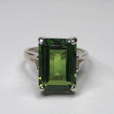 Beautiful Natural peridot 925 Sterling Silver  Ring Handmade Gift For Her A-218 picture