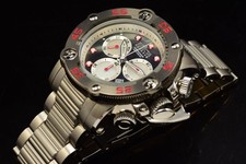Invicta Men's Reserve PROPELLER Swiss Chrono Quartz SS Steel Titanium Tone Watch picture