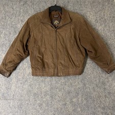VTG Wilson’s Adventure Bound Leather Bomber Jacket Mens Large Thinsulate Brown  picture