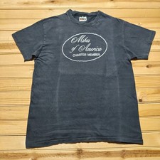 Vintage 70s 80s Hanes Mikes Of America Charter Member Graphic T-Shirt USA Large picture