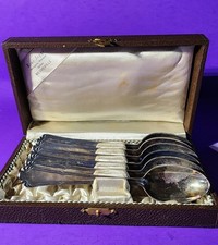 Antique René Jaggi Demitasse Silver Spoon Set picture