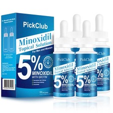 Pickclub 5% Minoxidil with Biotin for Men and 8.12 Fl Oz (Pack of 1), clear picture