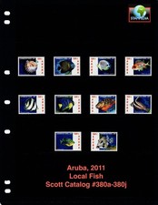 $14.00 Scott Value - 2011 ARUBA Fish Caribbean Sea Tropical Marine CV MNH NH UMM picture