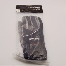 Cressi 2mm Tropical Scuba Dive Gloves, Size XL, Black & Grey picture