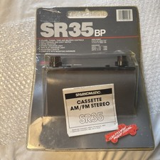 NOS Vintage Sparkomatic SR35BP AM/FM Cassette Stereo Car Radio In Hanger Pack picture