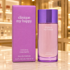 Clinique My Happy Cocoa and Cashmere By Clinique EDP Spray 3.4 oz New Sealed Box picture
