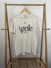 VTG 90s Apple Mackintosh Thrashed Worn Threadbare Tech Silicon Valley T-Shirt XL picture