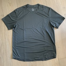 Nike Dri Fit Training Short Sleeve Shirt Men's Size Medium 573893-060 Dark Gray picture