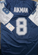 NEW #8 Troy Aikman THROWBACK Jersey DALLAS COWBOYS size 2XL BLUE picture