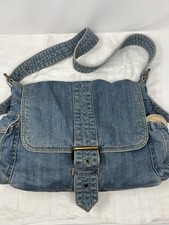 Vintage Y2K 2005 Gap Denim Messenger Bag Utility Technical Shoulder Crossbody picture