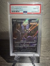 2021 POKEMON SWORD & SHIELD EVOLVING SKIES #189 FULL ART/UMBREON V PSA 10 picture
