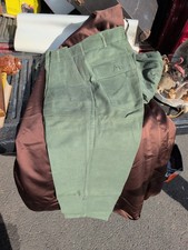 1967 Vietnam US Army OG-107 Sateen Trousers Type I 30x29 Unissued Pleats Intact picture
