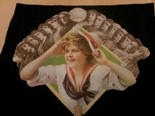 antique 1910 baseball fan all star players Napoleon Lajoie , Frank Chance picture