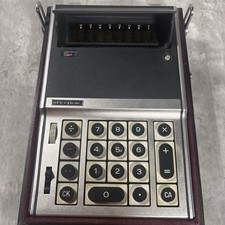 Vintage Sanyo Calculator Model 1680 ICC-82D WITH CASE UNTESTED picture