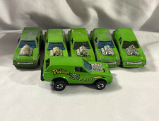 Vintage 1975 Hot Wheels Poison Pinto Lot of 6 Green Blackwall Diecast Cars picture