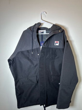 FILA 82 Heritage Sailing Jacket Sz 2XL Black Grey AM51F022 $300 HEAVYWEIGHT NEW picture