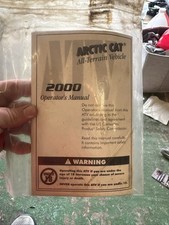 Arctic Cat All Terrain Vehicle 2000 Operator's Manual picture