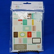 3 Project Life HOME Themed Cards 40 Pc. Pocket Page Cards Scrapbooking Total 120 picture