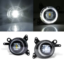 For Mitsubishi Lancer Lancer 2008-2014 LED Fog Light White with Angel Eyes Halo picture
