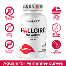 Hallusa Natural HALLGIRL -Female Hormones for Men - Aguaje 1000mg - 60 capsules picture