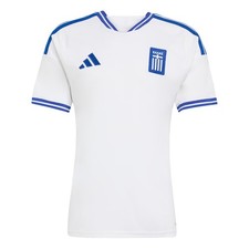 Men's Adidas White Greece 26  Home ClimaCool Soccer Jersey KF3542 New $100 picture