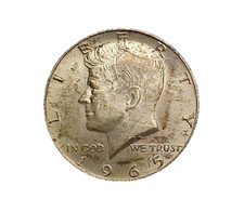 1965-P Kennedy Half Dollar - Very Nice Choice BU Toned 40% Silver Coin-c7465thx picture
