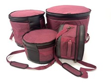 Barton GSP Premium 4-Piece Drum Bag Set, 12x8/13x9/16x16/22x14, Mulberry Truffle picture
