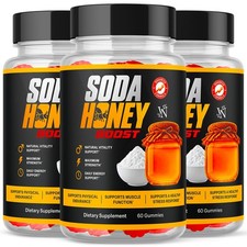 Soda Honey Boost Gummy Advanced Formula Daily Dietary Supplement 180 Gummies picture