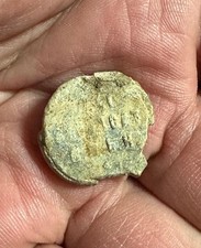 Pope Medieval Lead Papal Bulla Seal - Unknown Year / South Carolina Estate #D7 picture