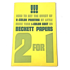 VTG 1964 Buckeye Beckett Papers Sample Color Selector - Union Paper & Twine Co picture