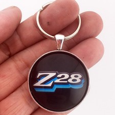 Vintage 70's Chevy Camaro Blue Z28 Badge Emblem Decal 1.2