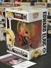 Funko Pop Fullmetal Alchemist Edward Elric #391 Signed By Vic Mignogna +QUOTE picture