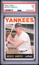 1964 Topps Baseball Mickey Mantle #50 - PSA 1 - New York Yankees picture