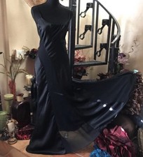 Vintage Frederick’s of Hollywood Sexy Long Maxi Black Nightgown Slip Dress picture