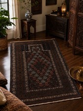 3 X 4 Feet Antique Fine Belouch Turkman / Afghan Rug picture