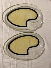 Mid-century Modern Glass Snack Plates Atomic Age 1950's 1960's picture