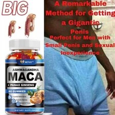 MACA Male Enhancement Bigger Thicker Stronger Sex Pills Boost for man 60 Gummies picture