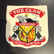 RARE Vintage 1960’s Rat Pack Embroidered Sew-On Logo Patch picture