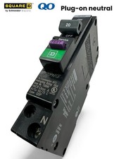 SQUARE D QO120PAFGF 20A DUAL FUNCTION AFCI GFCI BREAKER PLUG-ON NEUTRAL NEW QO picture