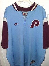 Nike Cooperstown Collection 2x Philadelphia Phillies Mike Schmidt 1/4 Zip Jersey picture