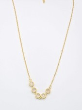 Rosé Luxe Five Stone Gold Necklace picture
