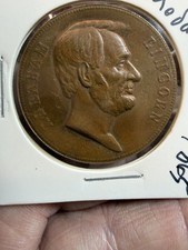 Abraham Lincoln Memorial Medal 1865 picture
