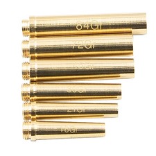 Muzzle-Loaders Brass Powder Flask Spout Set - 6 Spouts - MZ1411 picture