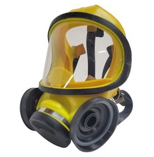 MSA 7-204-1 M4C3 Ultra-Twin Full Face Respirator Gas Mask [Yellow] ~ Medium picture